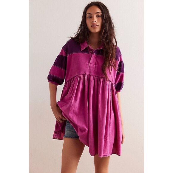 Free People Dresses & Skirts - Free People Remi Rugby Mini Dress Size XS